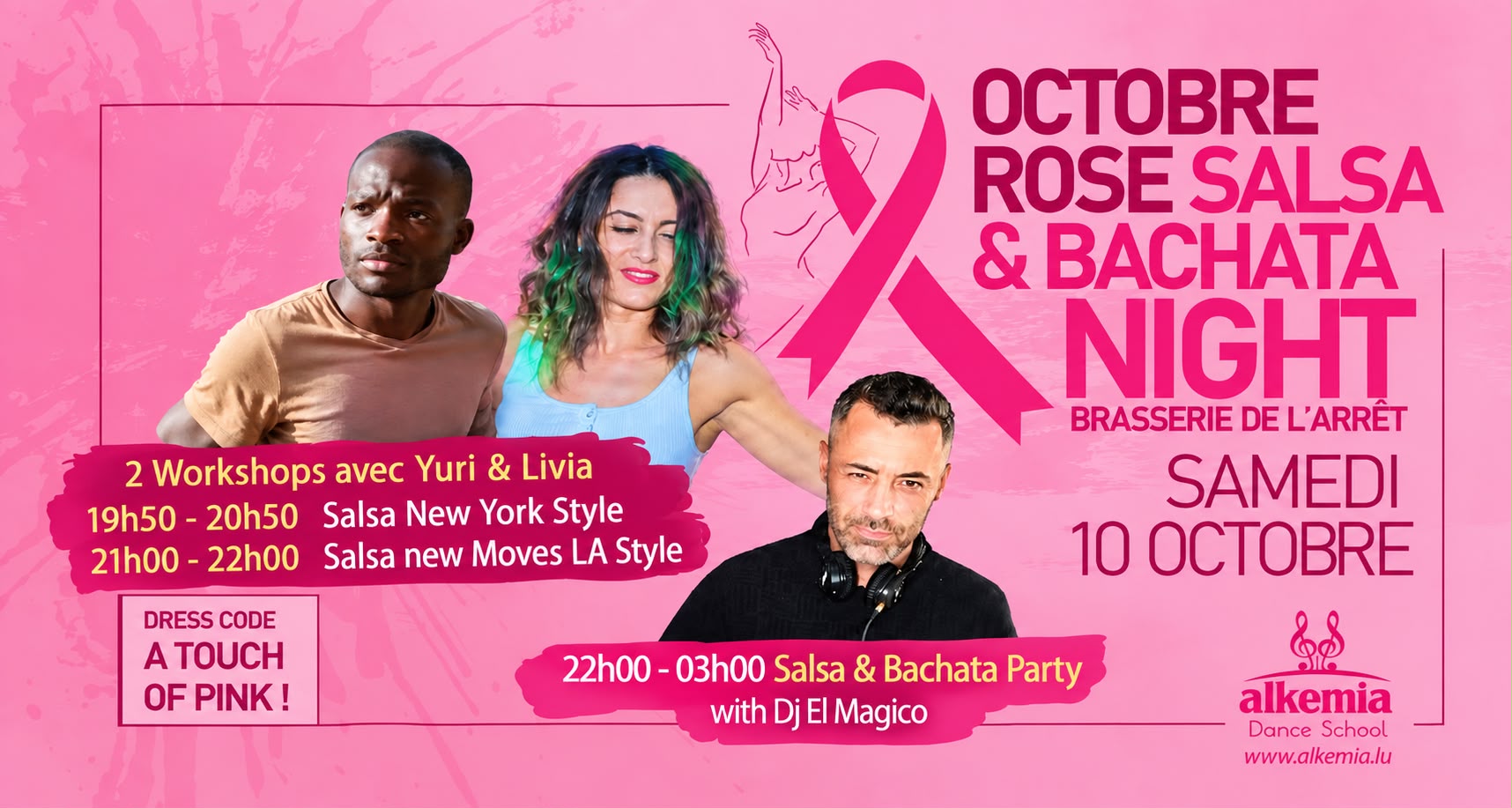 PINK OCTOBER / OCTOBRE ROSE – SALSA & BACHATA NIGHT