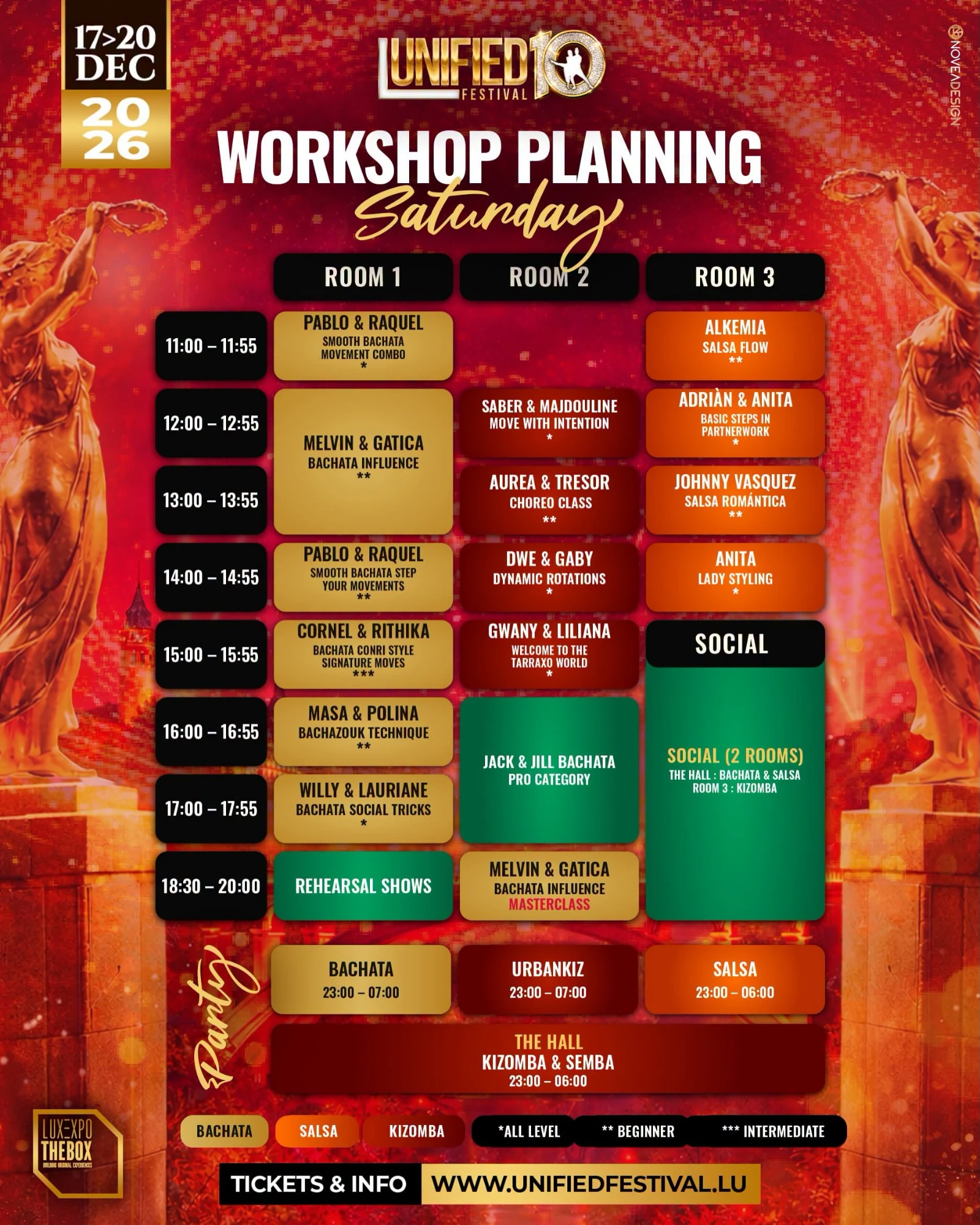 Unified Festival — Room 1 (Sat 19 Dec)